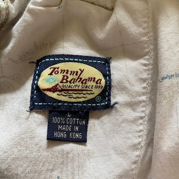 Tommy Bahama Cargo Shorts Zip Button Interior Drawstring Pockets Men's Large - Picture 9 of 12